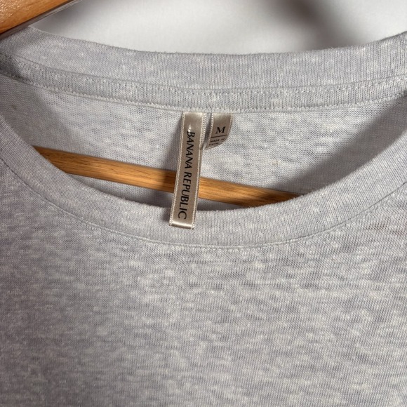 Banana Republic Linen Blend Tank Top Womens Medium Coastal Resort Breathable - Picture 6 of 6